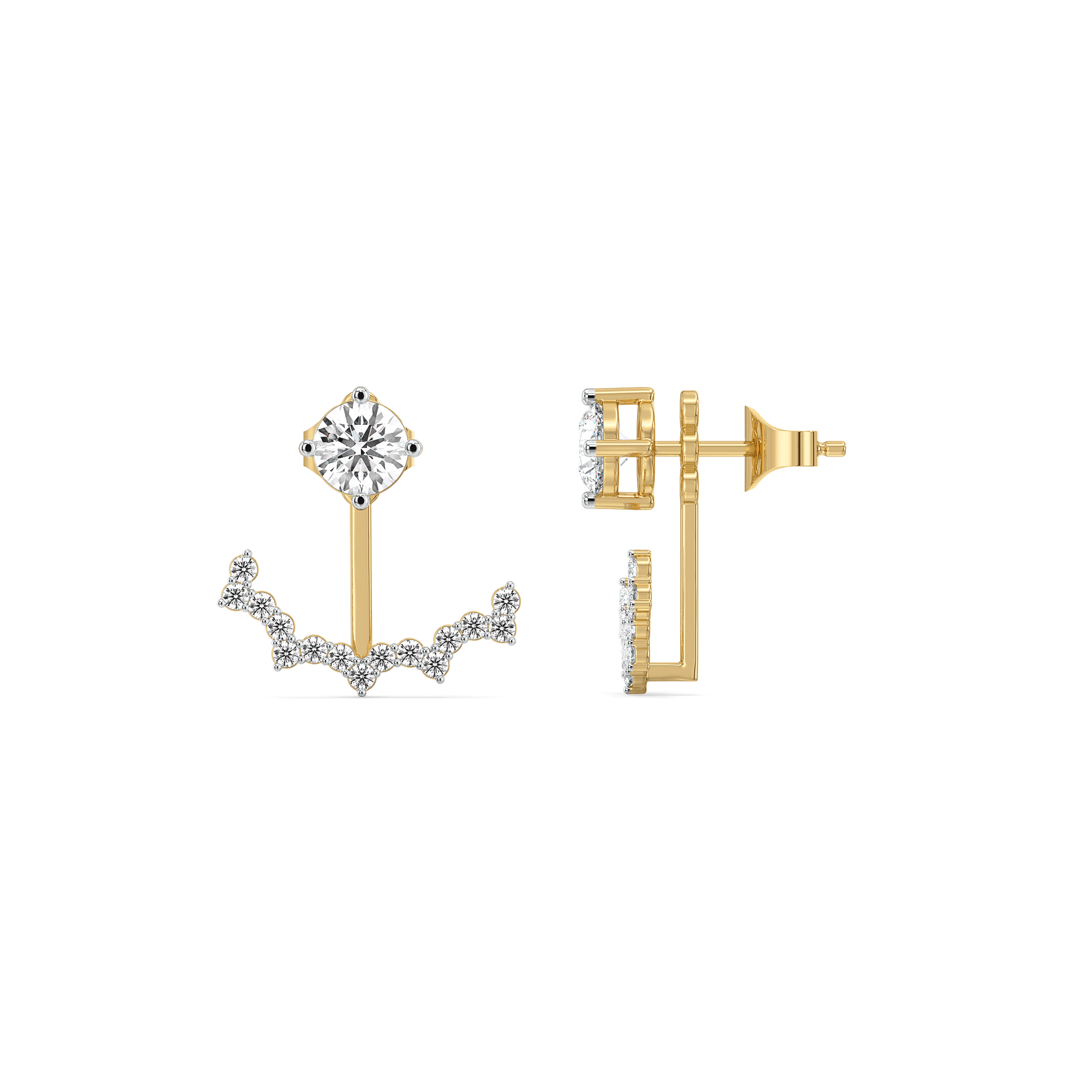 Front & Beyond – Lab Diamonds Dual-Wear Earrings