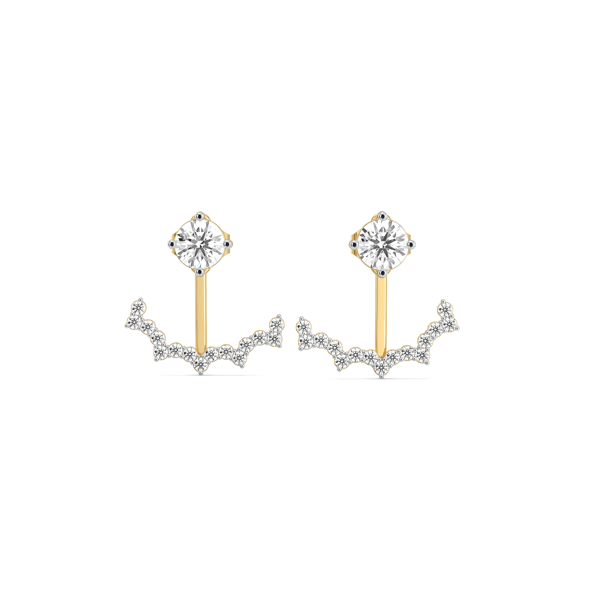 Front & Beyond – Lab Diamonds Dual-Wear Earrings