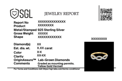 Certified Lukson Twinfinity Lab Grown Diamond Ring