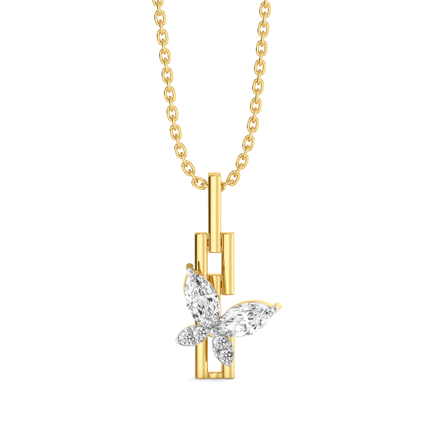 Flutter of Light - Lab Diamond Pendant