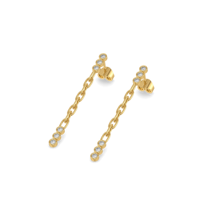Runway Link Lab Diamond Drop Earrings