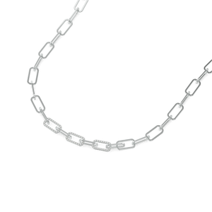 Vogue Glam Link Lab Diamond Necklace
