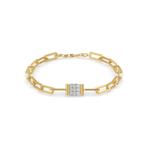 The Miranda Link  Lab Diamond Bracelet