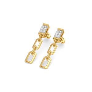 The Miranda Link Lab Diamond Drop Earrings