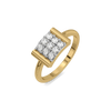 the miranda link lab diamond ring - perspective view