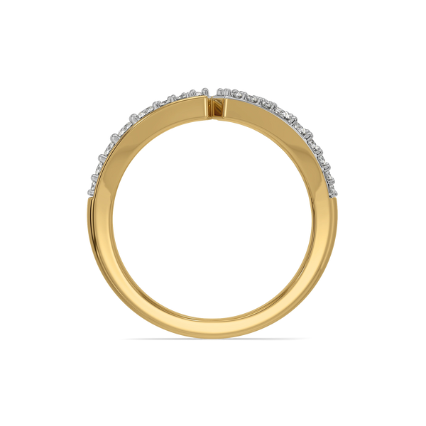 The Editorial Edge Lab Diamond Cocktail Ring - Top view