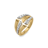 The Editorial Edge Lab Diamond Cocktail Ring - perspective view