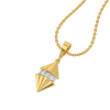 Paris Silhouette Lab Diamond Pendant - perspective view