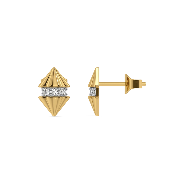 Paris Silhouette - Lab Diamond Stud Earrings