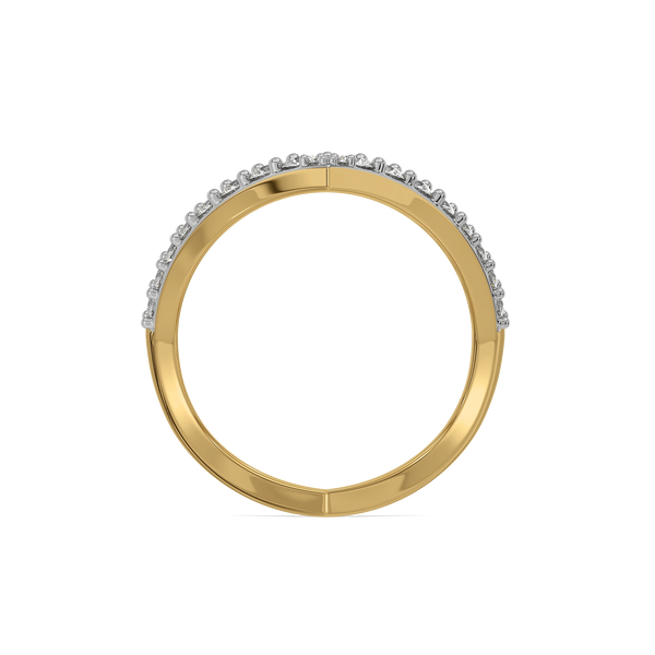 Groundbreaking V Lab Grown Diamond Ring- Top View