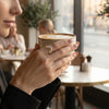 Groundbreaking V Lab Grown Diamond Ringwearing by women