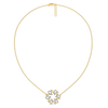 High-Fashion Lapel Lab Diamond Necklace - full view with back lock