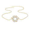 High-Fashion Lapel Lab Diamond Necklace 