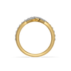 High-Fashion Lapel Lab Diamond Cocktail Ring - Top View