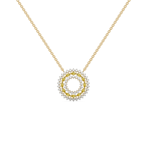 Golden Hour - Lab Diamond and Citrine Necklace