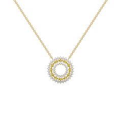 Golden Hour - Lab Diamond and Citrine Necklace