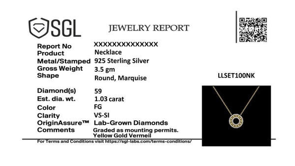 Golden Hour - Lab Diamond and Citrine Necklace