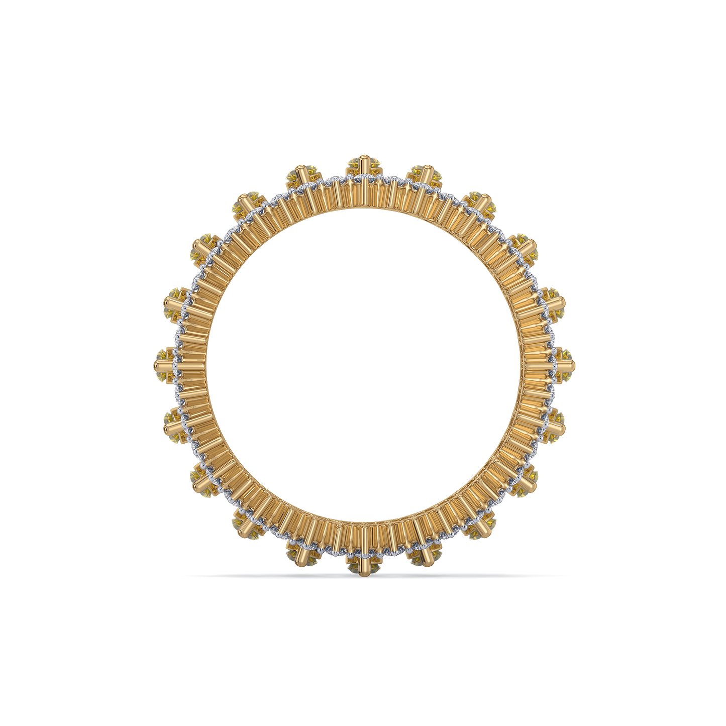 Golden Hour Eternity - Lab Diamond and Citrine Ring