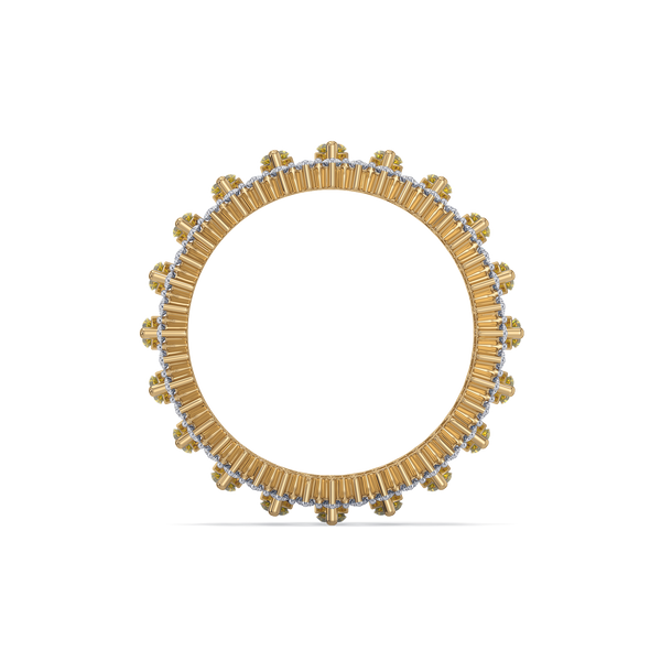 Lukson Eternity Lab Grown Diamond and Citrine Ring in India