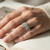 Blue Tide - Aquamarine Lab Diamond Eternity Ring