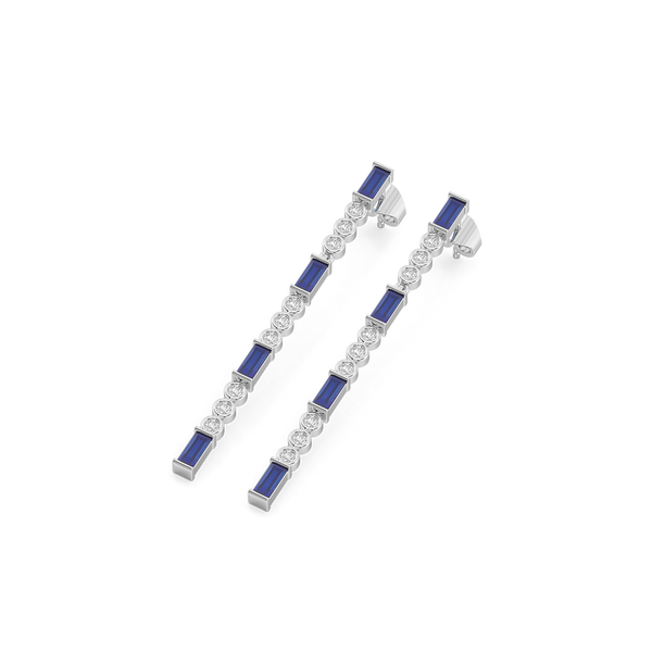 Lukson Nightfall Lab Grown Diamond Drop Earrings for Women 