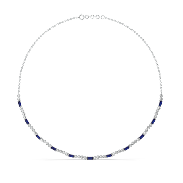 Nightfall - Lab Grown Diamond Tennis Necklace for Women - Lukson 