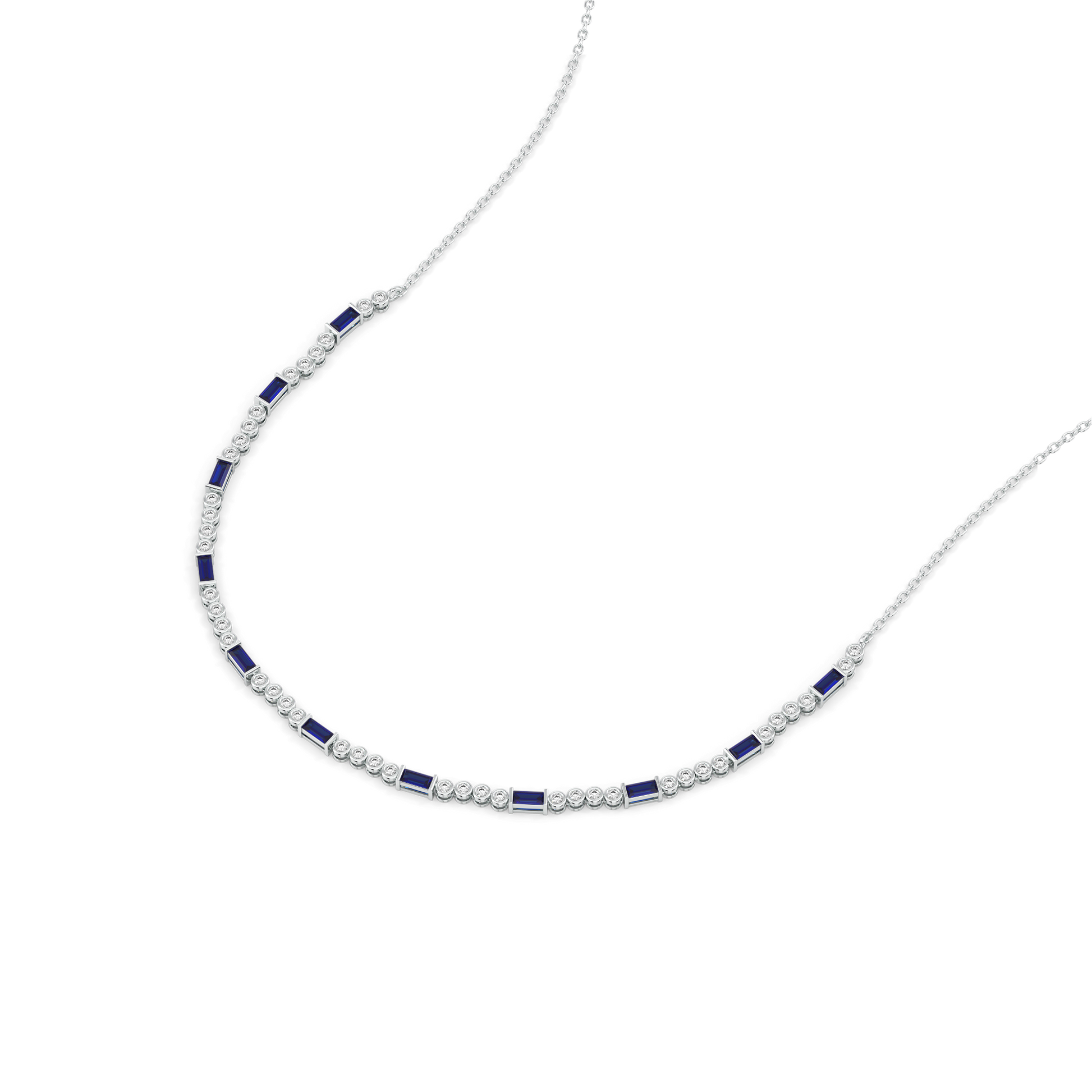 Nightfall - Lab Diamond Tennis Necklace