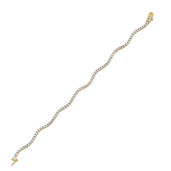 Wavelet - Lab grown Diamond Tennis Bracelet for Women - Lukson 
