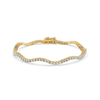 Wavelet - Lab grown Diamond Tennis Bracelet - Lukson 