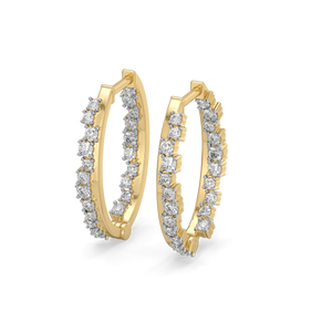 Daybreak Huggies - Lab Diamond Earrings