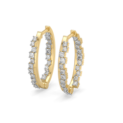 Daybreak Huggies - Lab Diamond Earrings