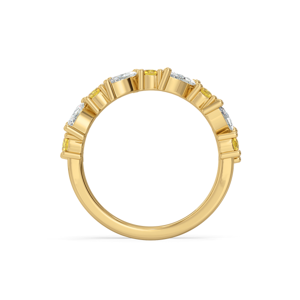 Lukson Petals Lab Grown Diamond Eternity Ring in India