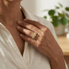 Citrine Petals - Lab Diamond Eternity Ring