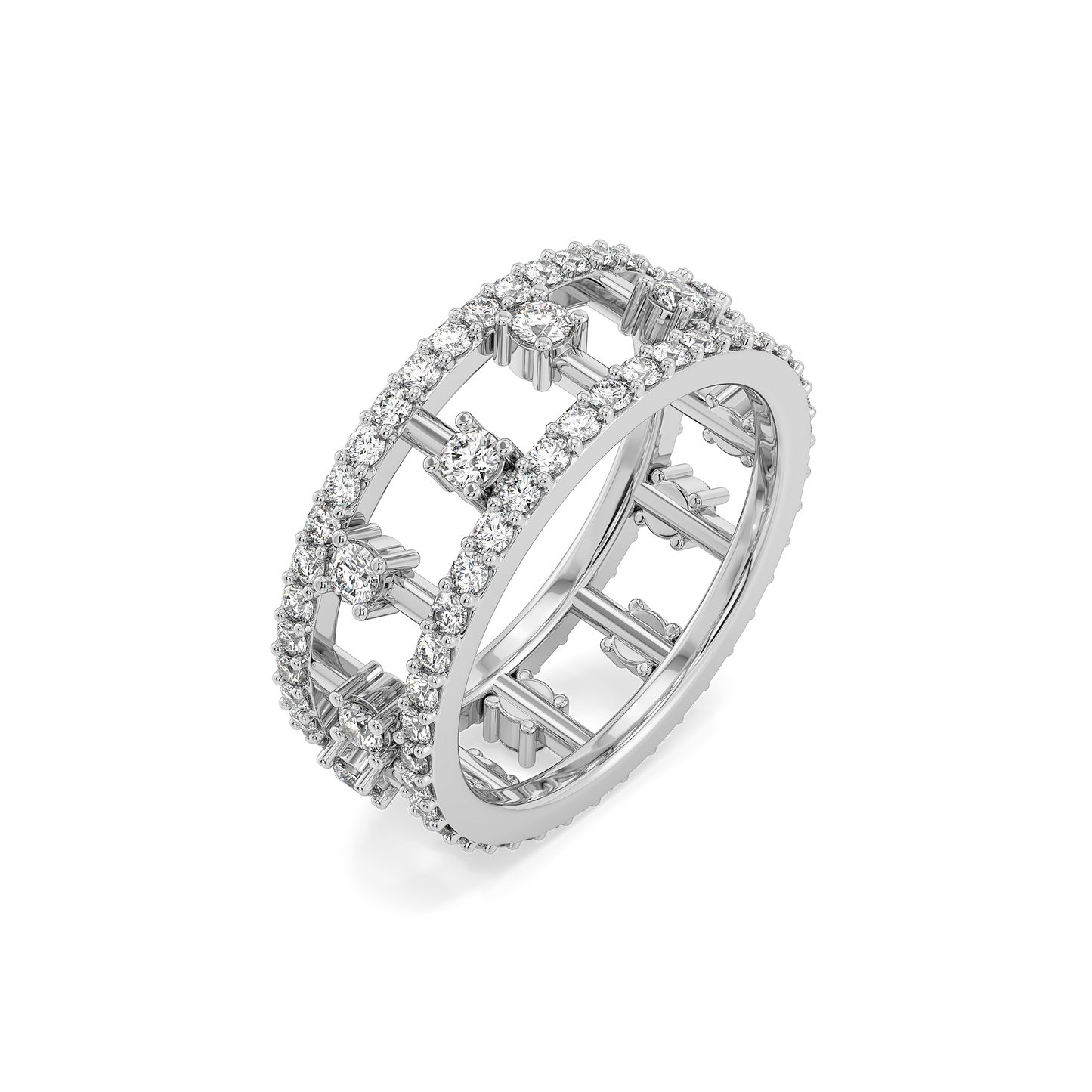 Bridgelight - Lab Diamond Solitaire Eternity Ring