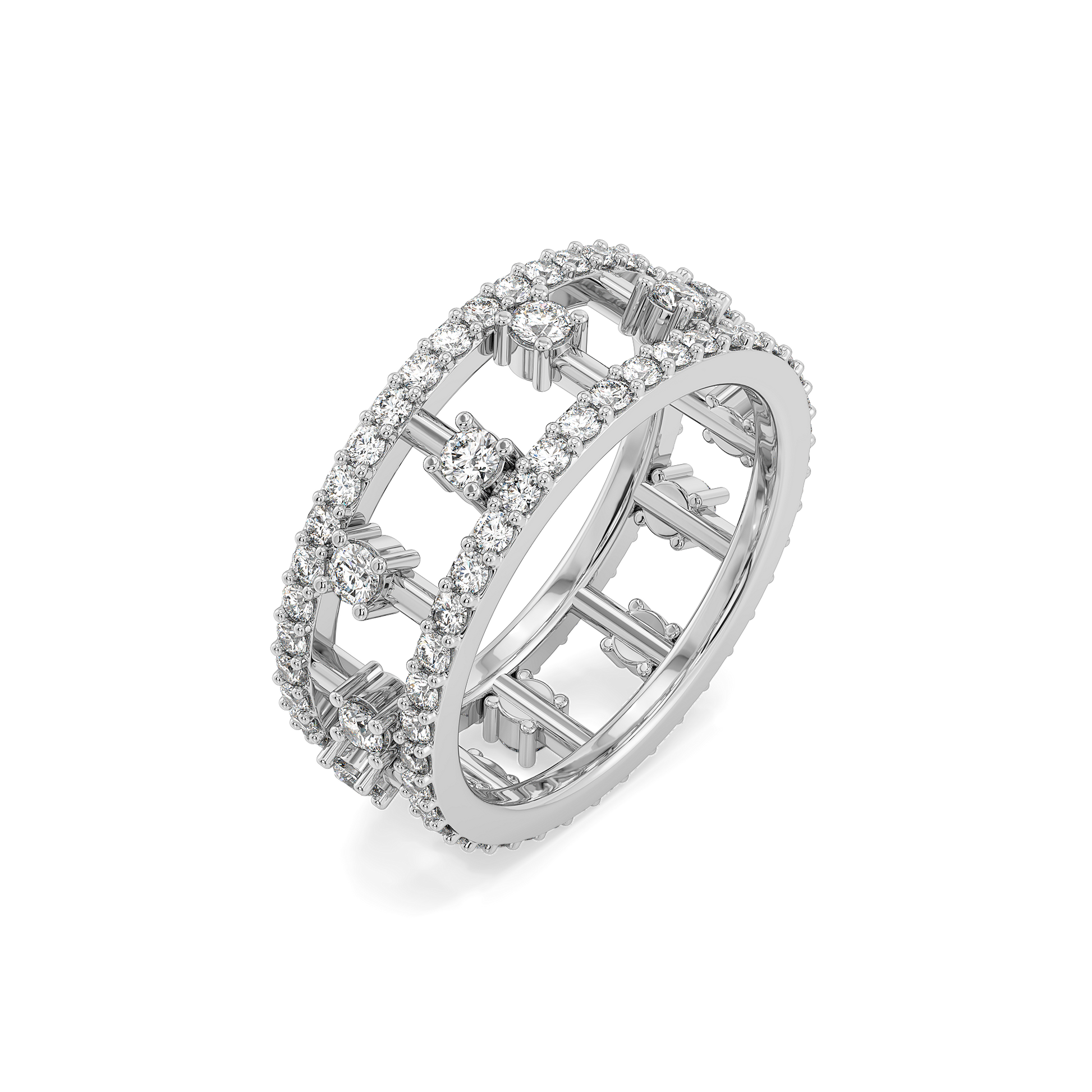 Bridgelight - Lab Diamond Solitaire Eternity Ring