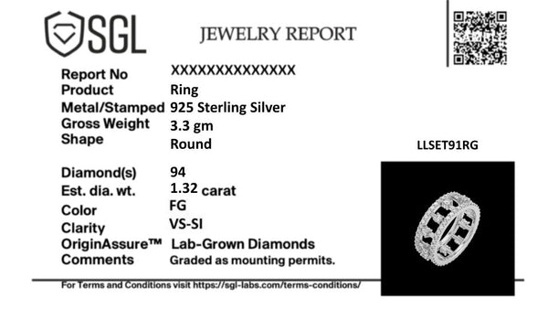 Bridgelight - Lab Diamond Solitaire Eternity Ring