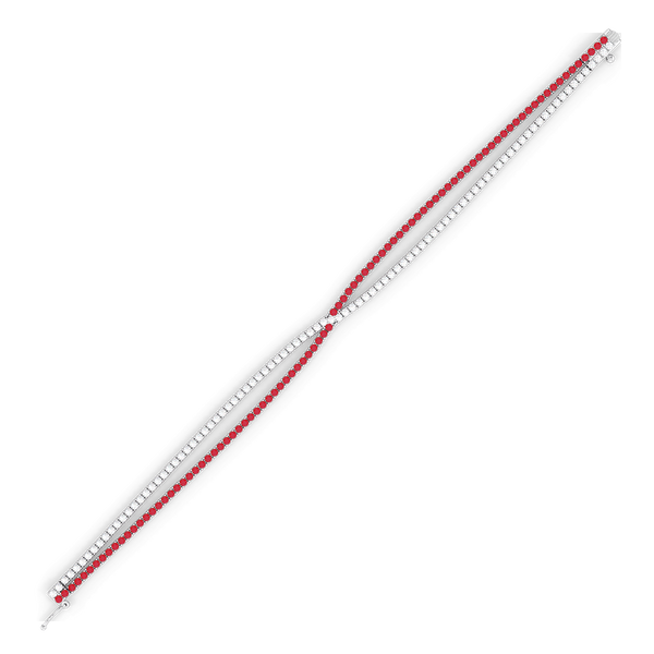 Scarlet Whisper - Lab Grown Diamond Tennis Bracelet for Women - Lukson 