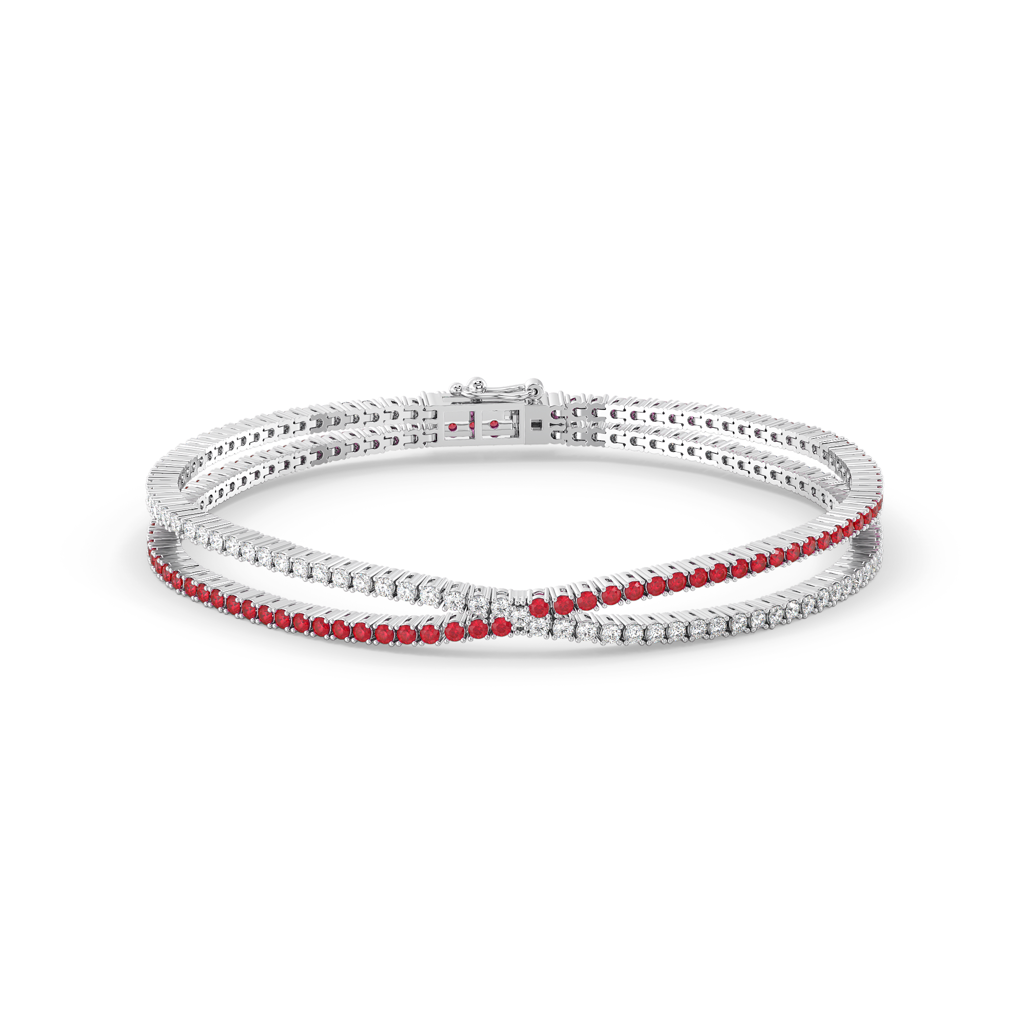 Scarlet Whisper - Lab Diamond Tennis Bracelet