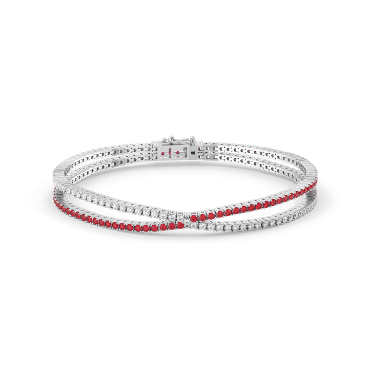 Scarlet Whisper - Lab Diamond Tennis Bracelet