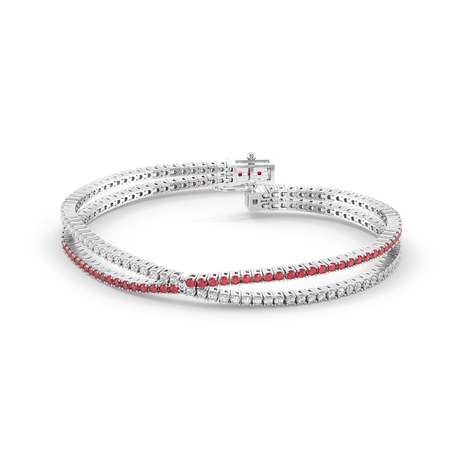 Scarlet Whisper - Lab Diamond Tennis Bracelet