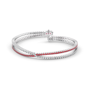Scarlet Whisper - Lab Diamond Tennis Bracelet