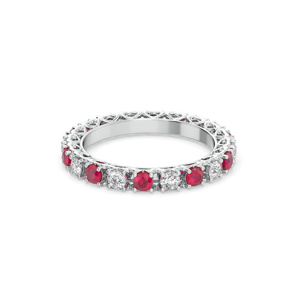 Lukson Scarlet Whisper Lab Grown Diamond Eternity Ring in India