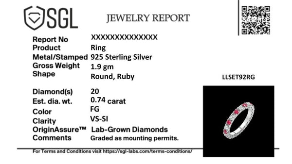 Scarlet Whisper - Lab Diamond Eternity Ring
