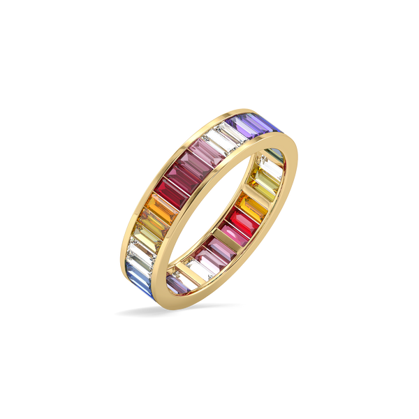 Lukson Colorburst Lab Grown Diamond Eternity Ring for Women