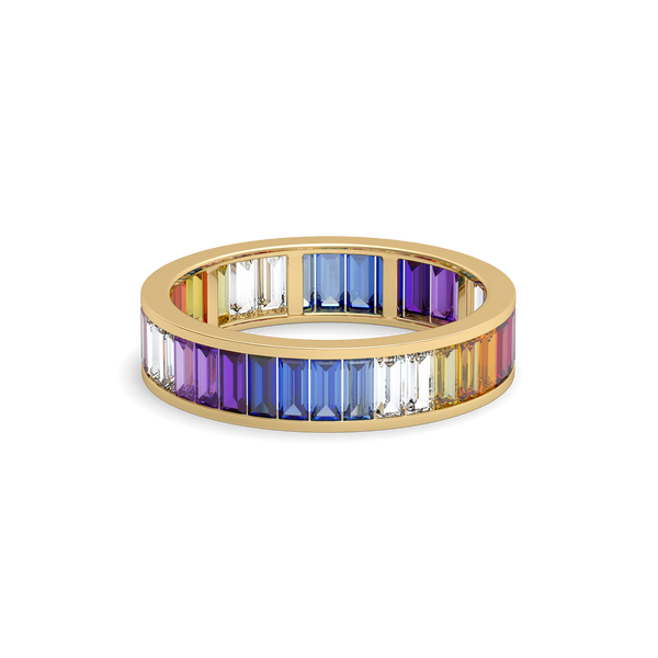 Lukson Colorburst Lab Grown Diamond Eternity Ring in India