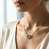 Green Glow - Lab Diamond and Emerald Necklace