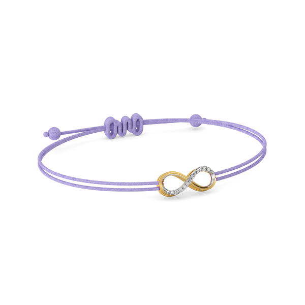 Tie of Infinity – Lab Grown Diamond BFF Bracelet - Lukson 

