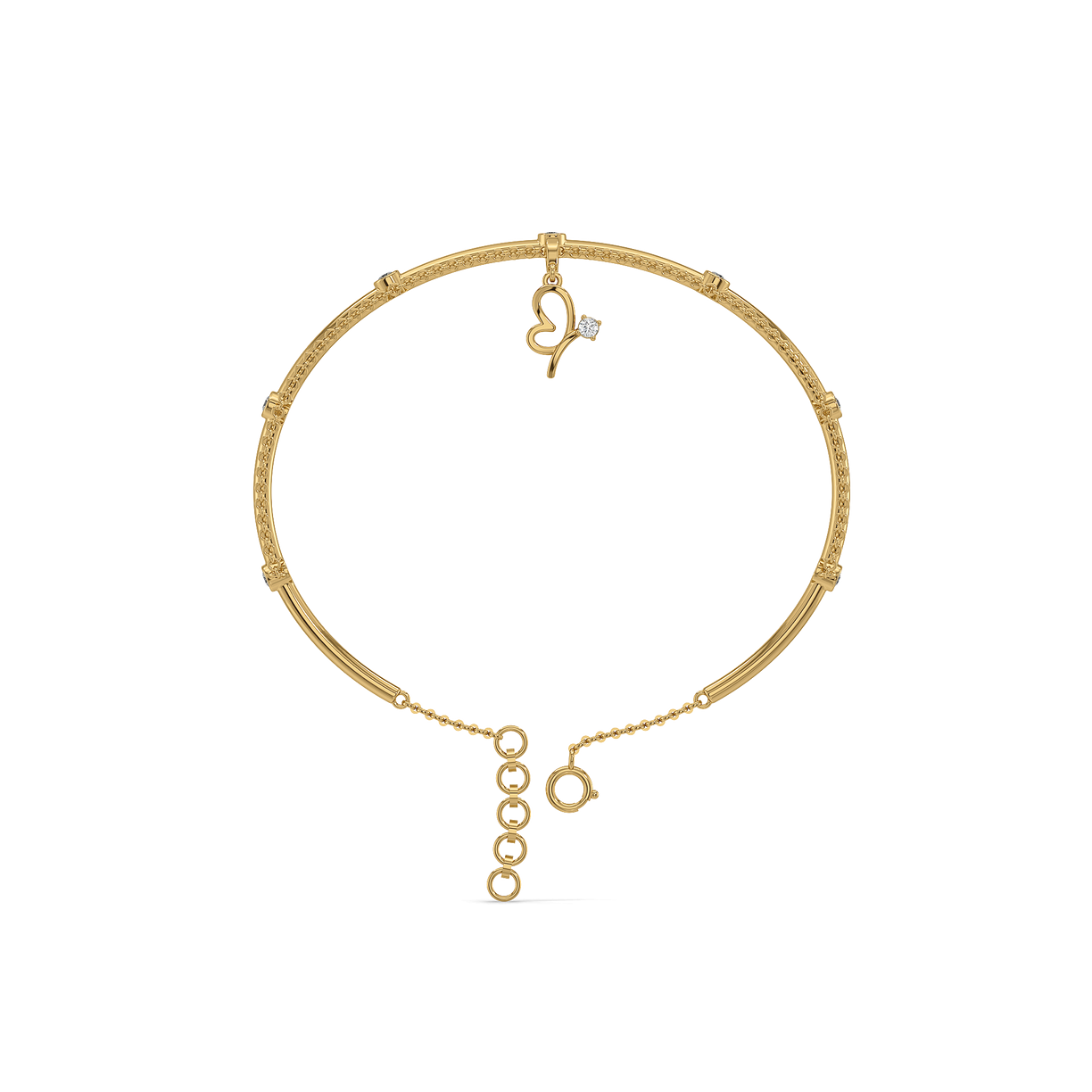 Chic like Rachel - Lab Diamond Layered Bangle