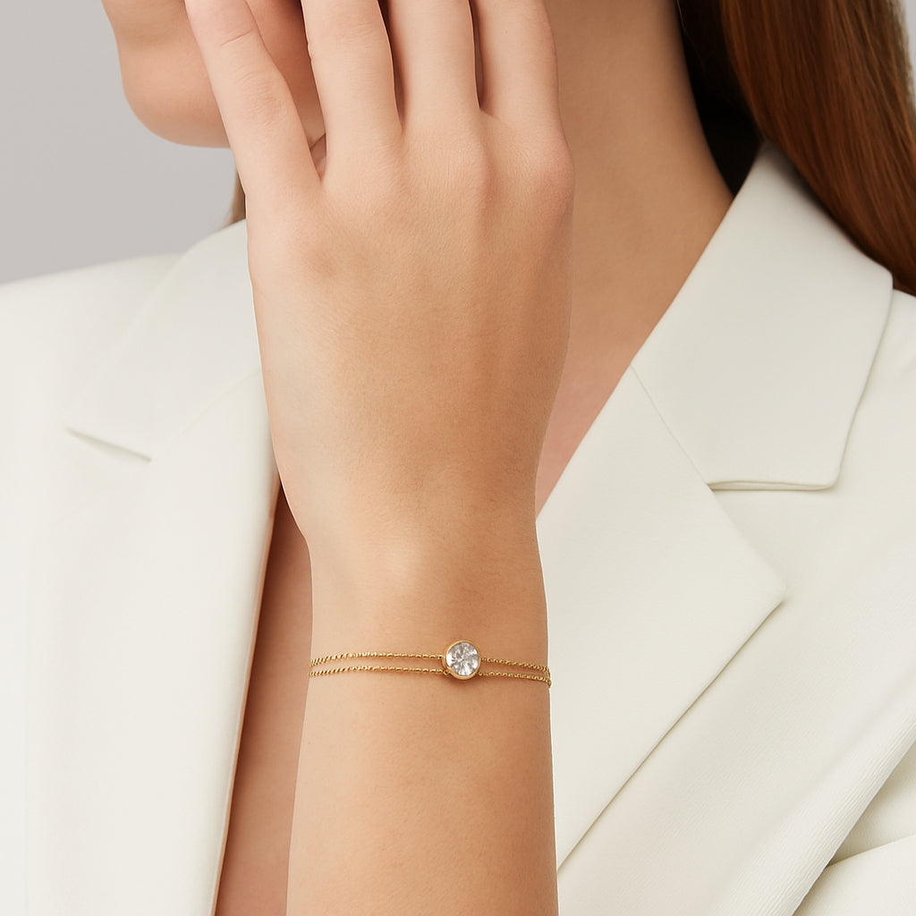 Monica’s Signature Stack – Lab Diamond Bracelet