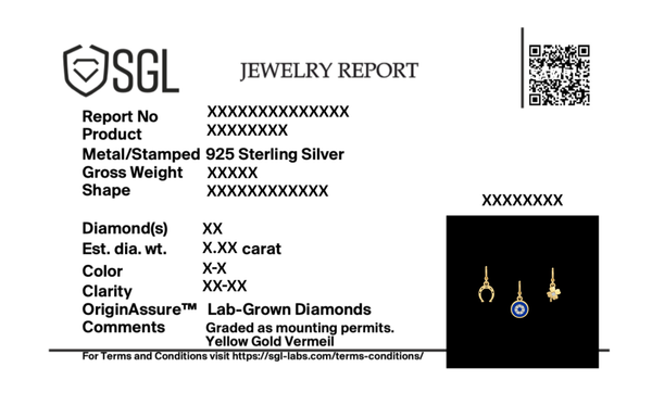 Certified Lukson Good Vibes Only – Lab Grown Diamond Protection Charms